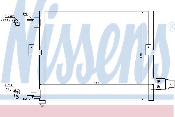 Конденсатор кондиционера - Nissens 94036