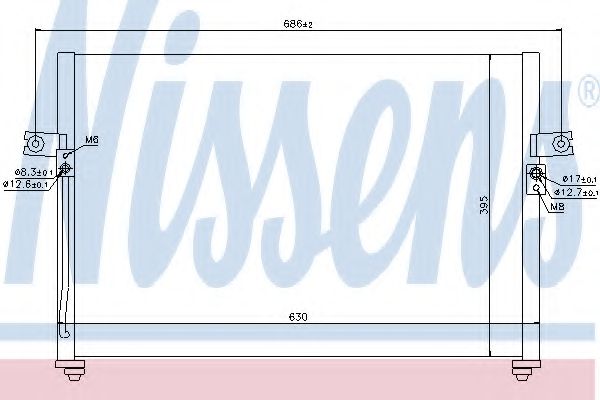 Конденсатор кондиционера - Nissens 94038
