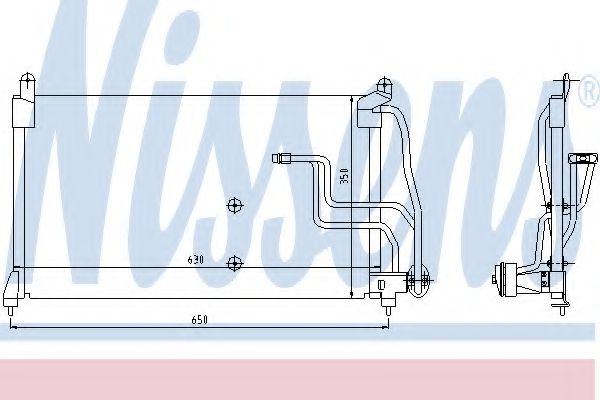Конденсатор кондиционера - Nissens 94190
