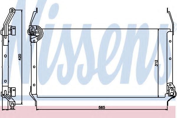 Конденсатор кондиционера - Nissens 94195