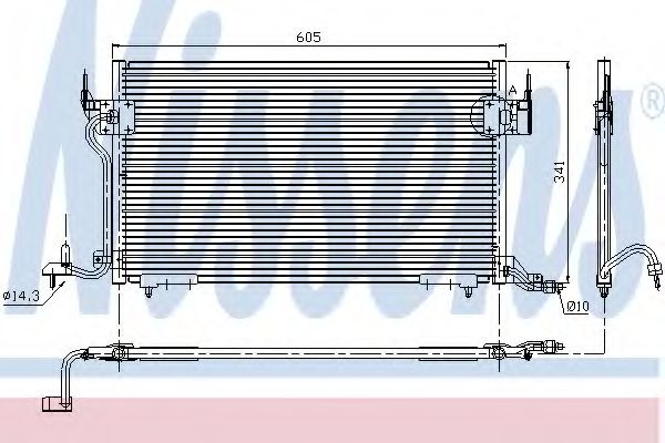 Радиатор кондиционера - Nissens 94200