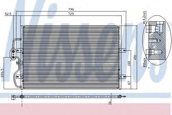 Конденсатор кондиционера - Nissens 94210