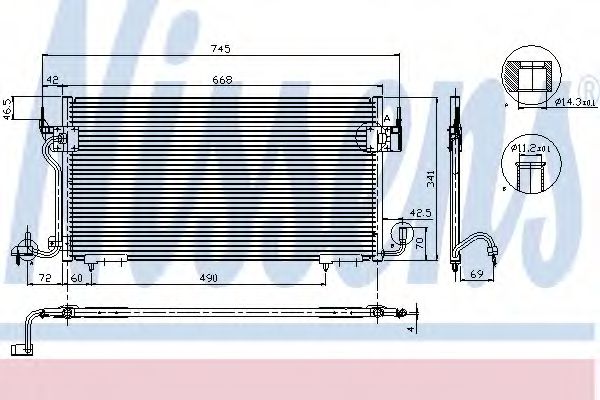 Конденсатор кондиционера - Nissens 94218