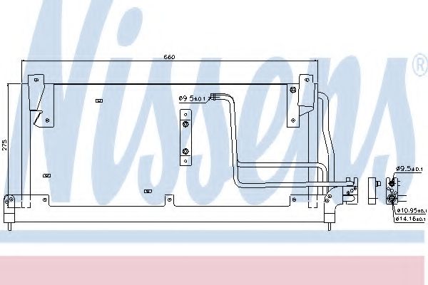 Конденсатор кондиционера - Nissens 94228