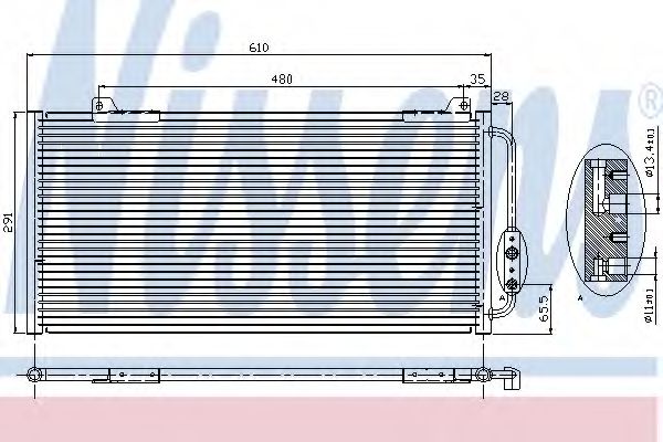 Конденсатор кондиционера - Nissens 94255