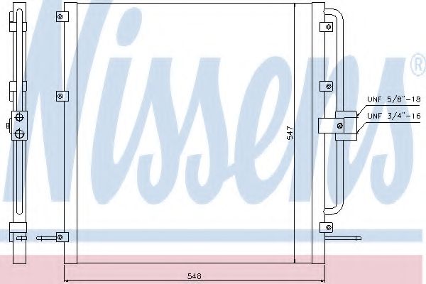 Конденсатор кондиционера - Nissens 94257