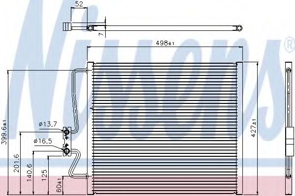 Конденсатор кондиционера - Nissens 94275