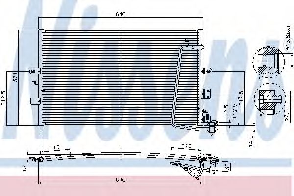 Конденсатор кондиционера - Nissens 94301