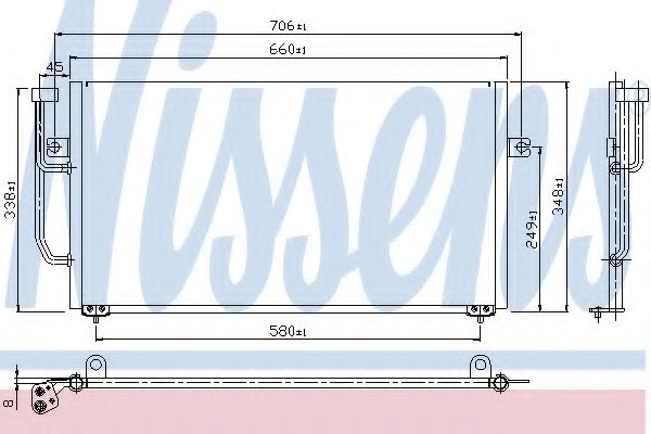 Конденсатор кондиционера - Nissens 94306