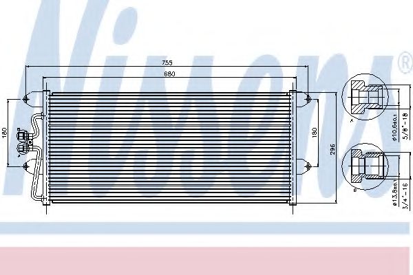 Конденсатор кондиционера - Nissens 94307