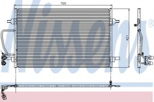 Конденсатор кондиционера - Nissens 94345