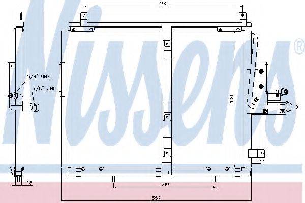 Конденсатор кондиционера - Nissens 94377