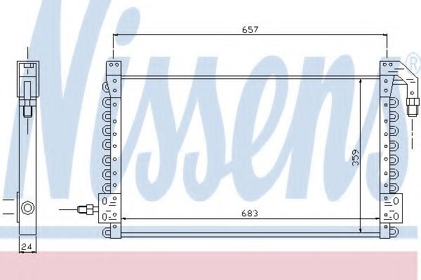 Конденсатор кондиционера - Nissens 94387