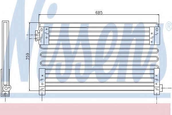 Конденсатор кондиционера - Nissens 94388