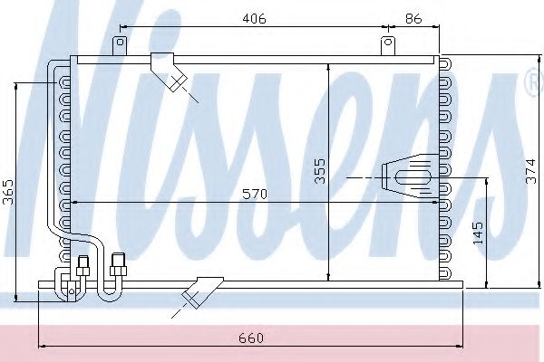 Конденсатор кондиционера - Nissens 94408