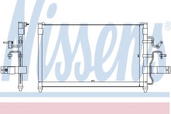 Конденсатор кондиционера - Nissens 94413