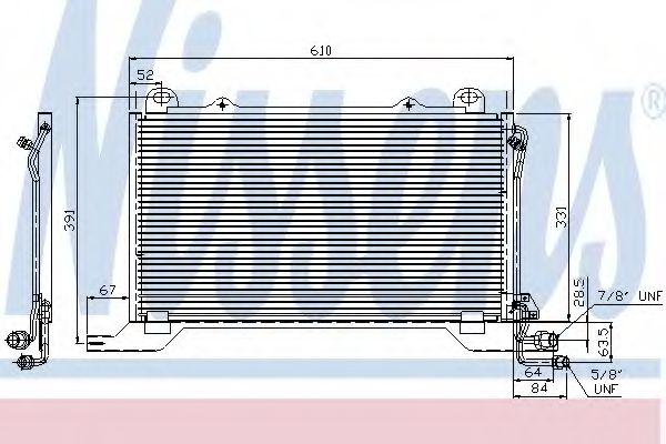 Конденсатор кондиционера - Nissens 94425