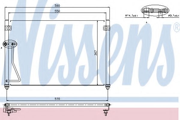 Конденсатор кондиционера - Nissens 94428