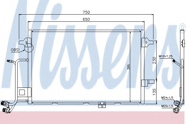 Конденсатор кондиционера - Nissens 94430