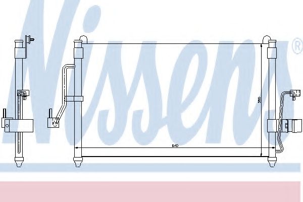 Конденсатор кондиционера - Nissens 94454