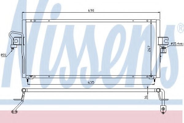 Конденсатор кондиционера - Nissens 94494