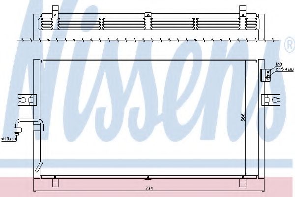 Конденсатор кондиционера - Nissens 94499