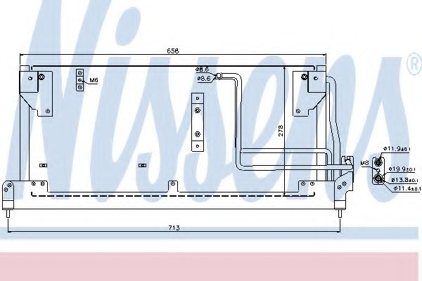 Конденсатор кондиционера - Nissens 94502