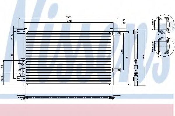 Конденсатор кондиционера  - Nissens 94526