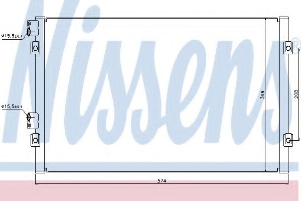 Конденсатор кондиционера - Nissens 94555