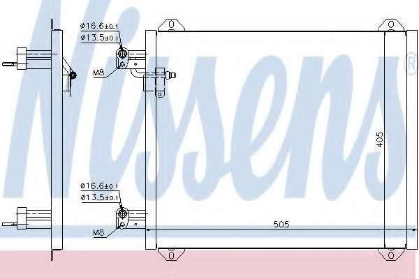 Конденсатор кондиционера - Nissens 94584