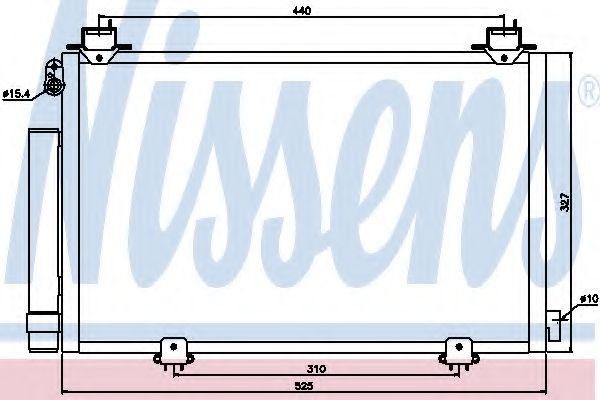 Конденсатор кондиционера - Nissens 94590