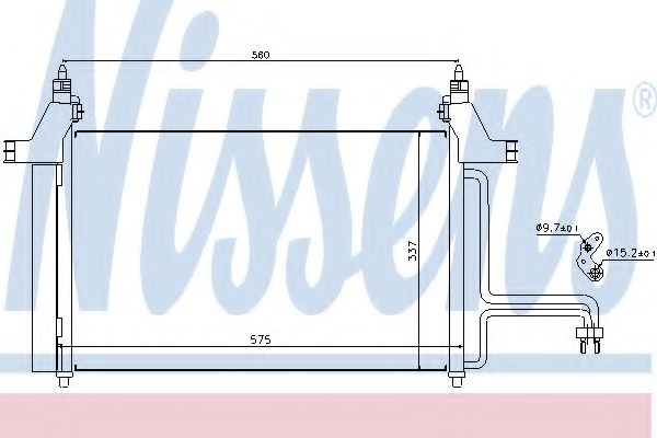 Конденсатор кондиционера  - Nissens 94610