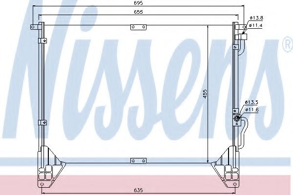 Конденсатор кондиционера - Nissens 94643