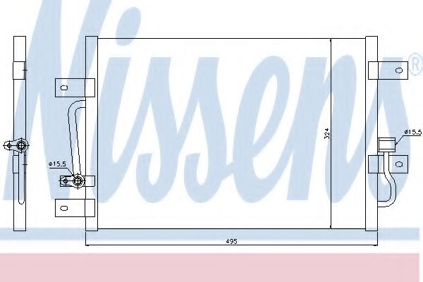 Конденсатор кондиционера - Nissens 94692