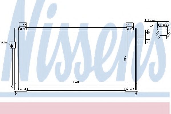 Конденсатор кондиционера - Nissens 94705