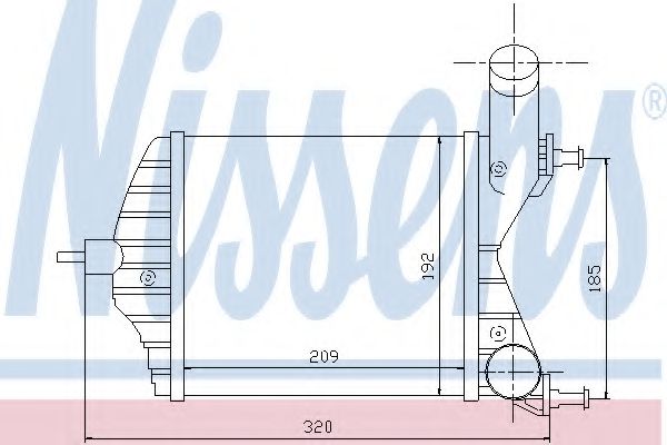 Радиатора интеркулера - Nissens 96703