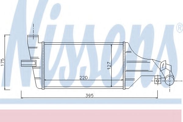 Радиатора интеркулера - Nissens 96789