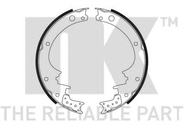 Колодки тормозные барабанные - NK 2722411