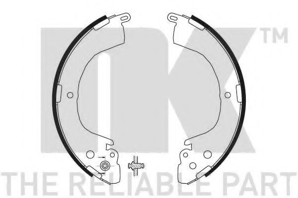 Колодки тормозные дисковые | зад | - NK 2730606