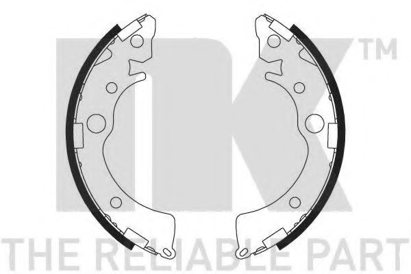 Колодки тормозные барабанные,задние (180x31mm) / honda Civic-II/III/IV/V/VI,CRX III,Integra 83~00 - NK 2799418
