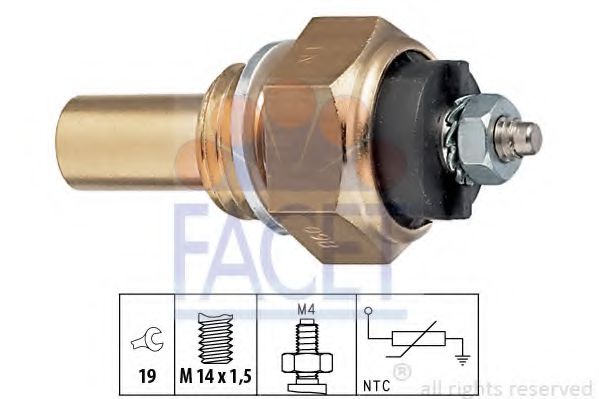 Датчик температуры охлаждающей жидкости - Facet 7.3112
