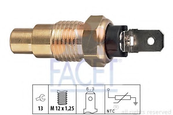 Датчик температуры охлаждающей жидкости - Facet 7.3159