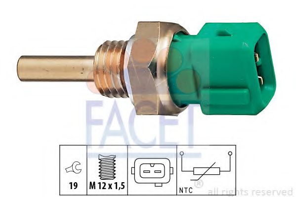 Датчик температуры охлаждающей жидкости - Facet 7.3211