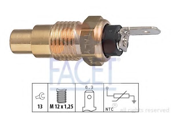 Датчик температуры охлаждающей жидкости - Facet 7.3223