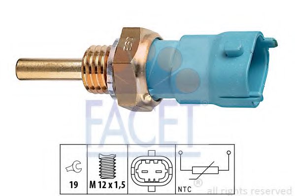 Датчик температуры охлаждающей жидкости - Facet 7.3239