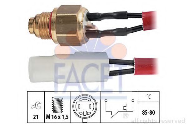 Термовыключатель вентилятора радиатора - Facet 7.5065