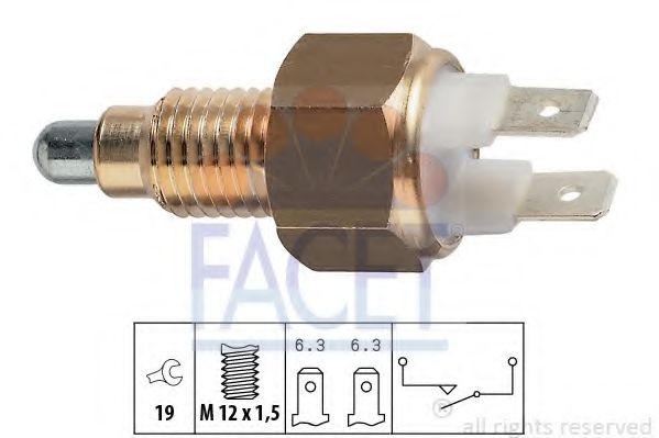 Датчик включения заднего хода - Facet 7.6009