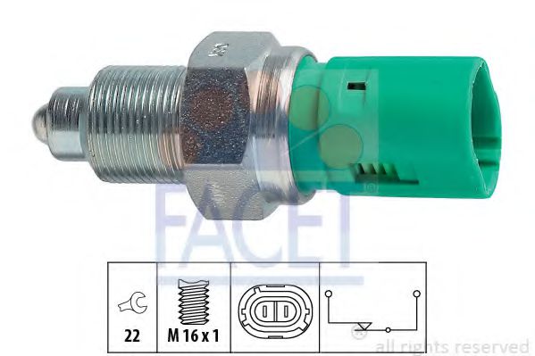 Датчик включения заднего хода - Facet 7.6114