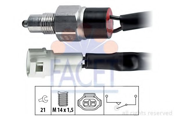 Датчик включения заднего хода - Facet 7.6119