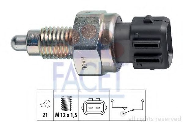 Датчик включения заднего хода - Facet 7.6125